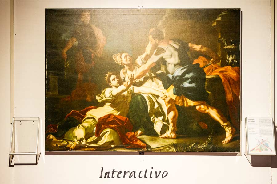 Interactivo, illuminazione selettiva opere d'arte